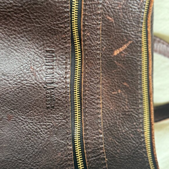 Portland Leather Tote Backpack - Picture 4 of 6